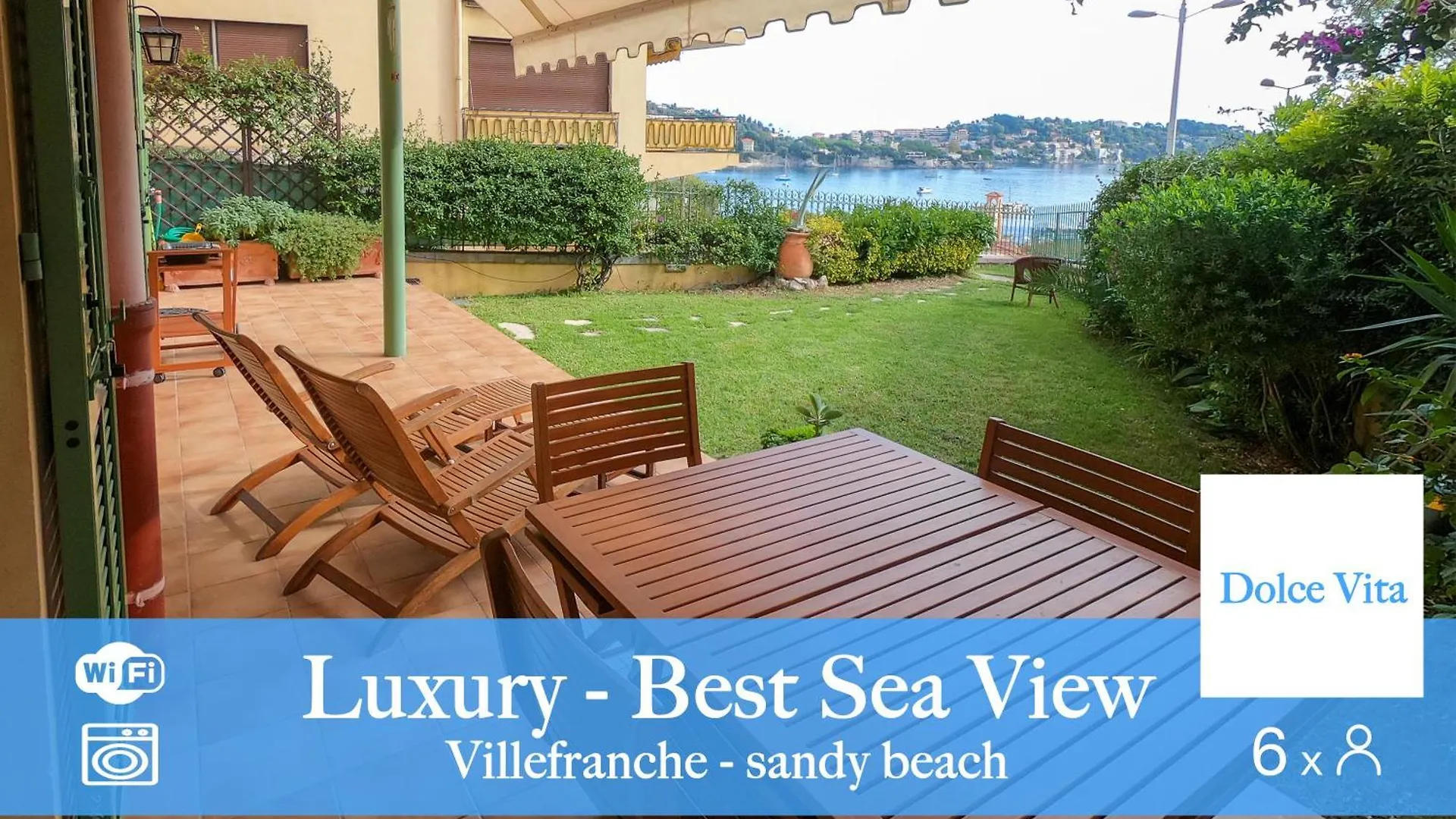 Appartement Le Marie Jeanne 6 Pers Giardino Wifi Vista Mare à Villefranche-sur-Mer